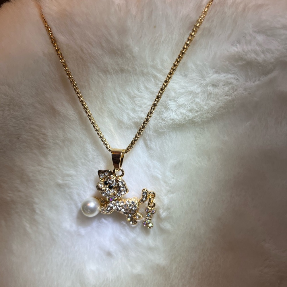 Betsey Johnson Doggy and Bone necklace - Picture 11 of 15